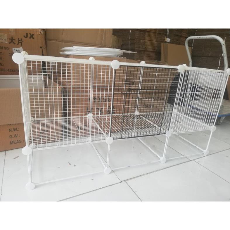 Tấm Ghép Đa Năng Lắp Chuồng Thú Cưng - Tặng Chốt Ghép, Búa Gỗ