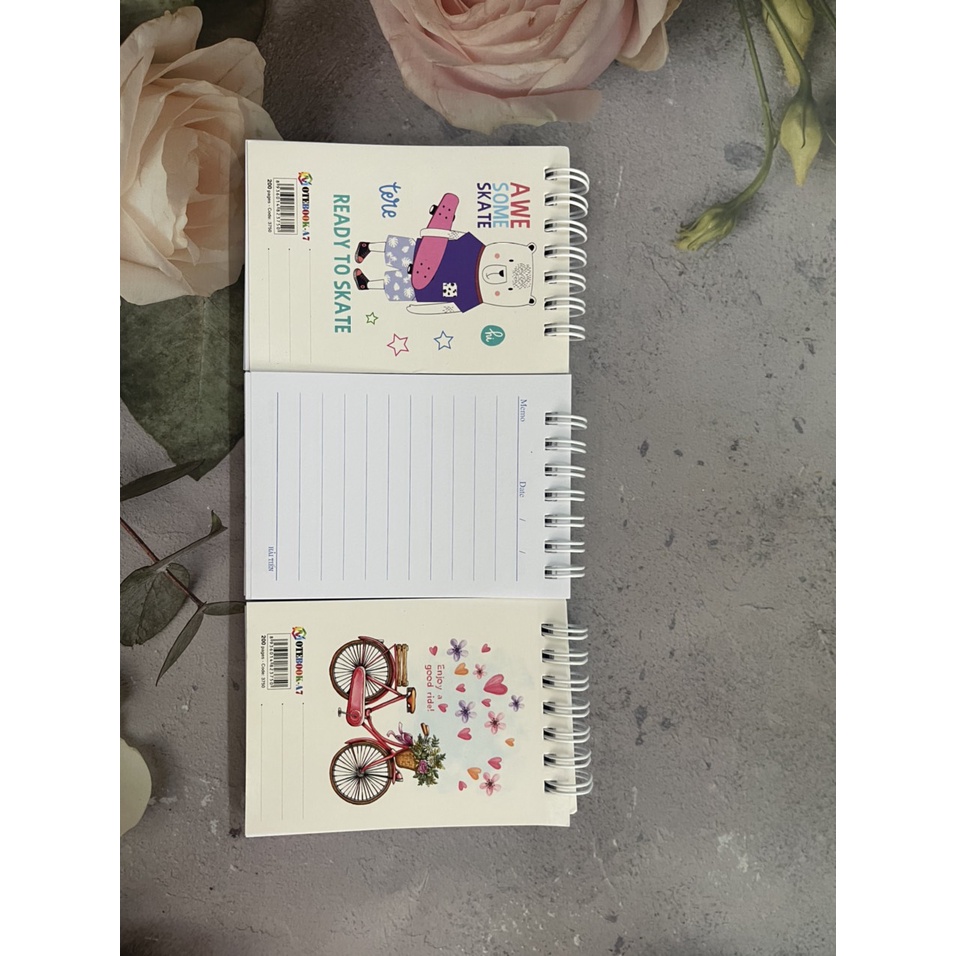 Sổ lò xo A7 hải tiến 200 trang - văn phòng phẩm - HOKAMI