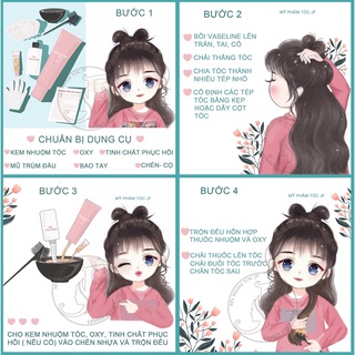 Thuốc Nhuộm Tóc Nâu Cà Phê Không Tẩy