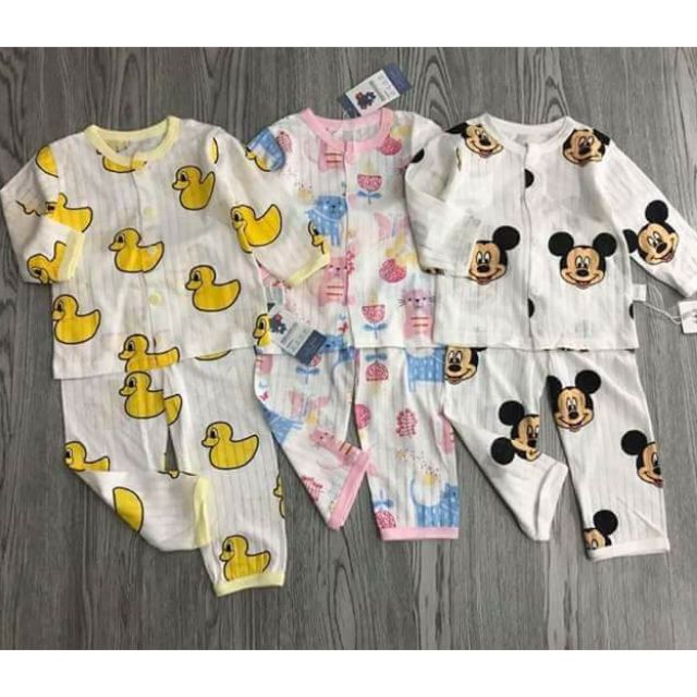 Combo 3 bộ cotton giấy cực đẹp cho bé
