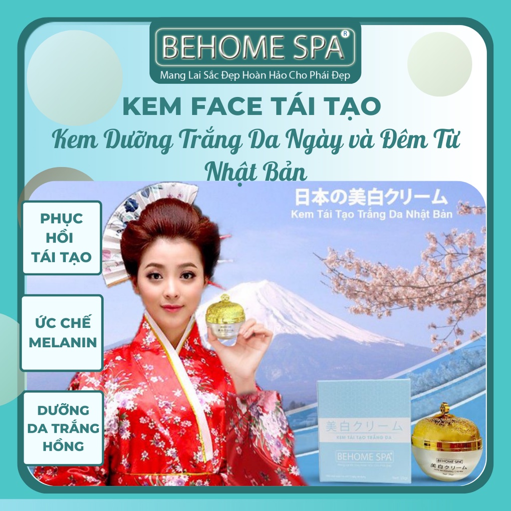 Kem face tái tạo trắng da Nhật Bản💗 FREESHIP ❤️ Kem dưỡng trắng da, kem trắng da, kem face trắng da, kem tái tạo
