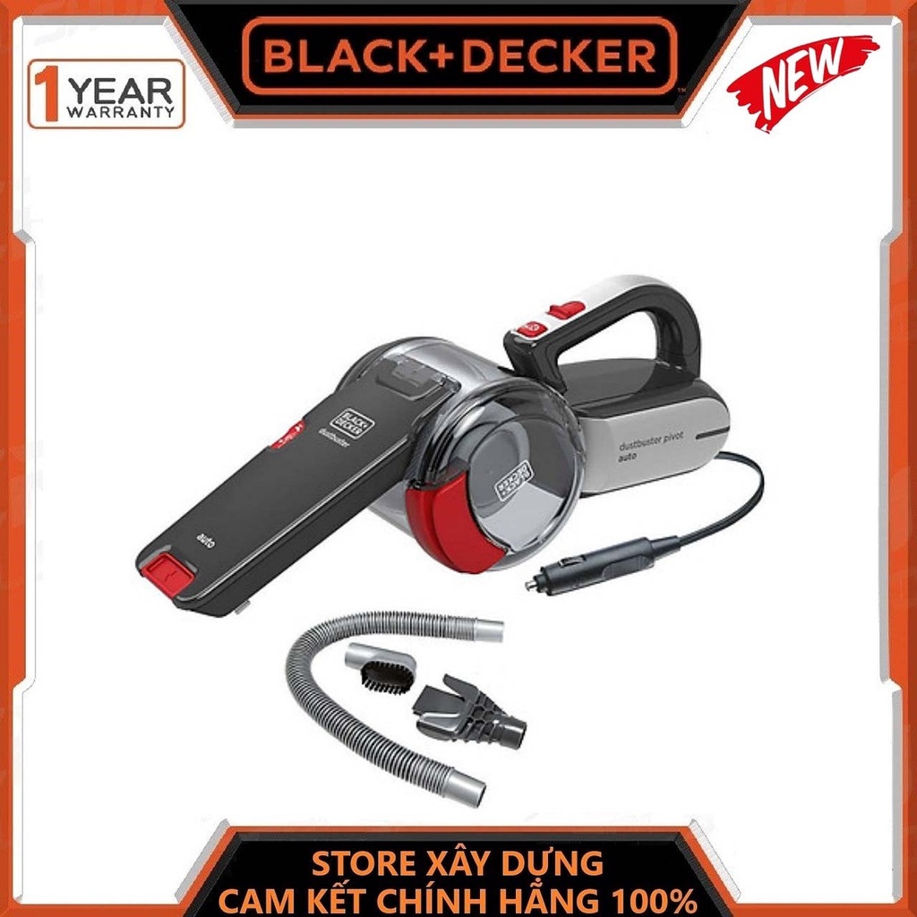 MÁY HÚT BỤI XE Ô TÔ CẦM TAY 12V 0.35 LÍT BLACK & DECKER PV1200AV-B1- HÀNG CHÍNH HÃNG