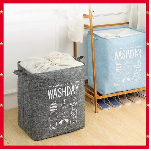 LOSAKA- Túi đựng quần áo washday gấp gọn quần áo tiện lợi, chất vải sịn