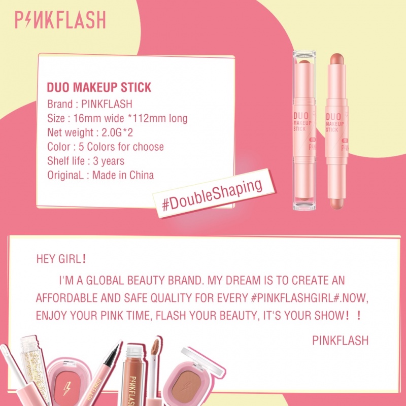 Phấn má hồng dạng thỏi thương hiệu PINKFLASH