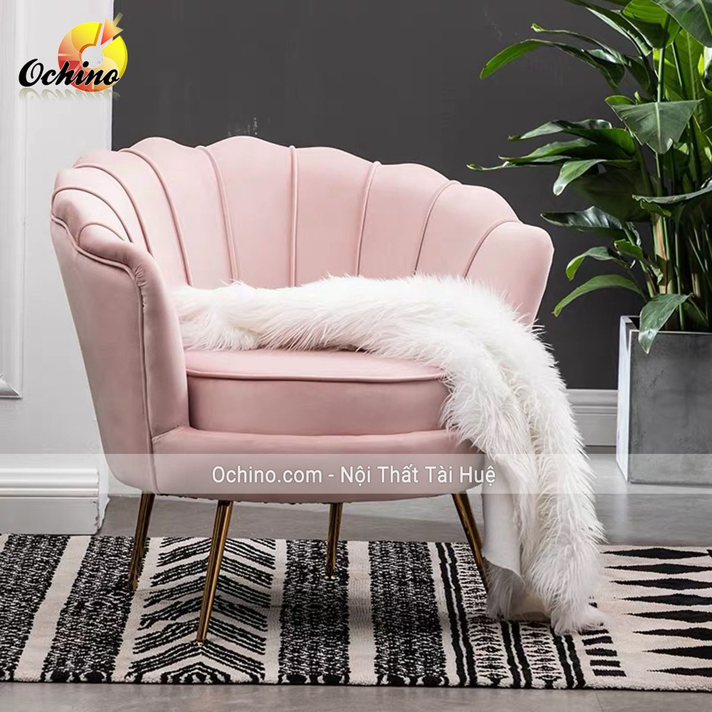 Ghế sofa sò, Ghế sofa sen Đơn Cách điệu Dùng để Shop Và Chụp Hình (Có sẵn)