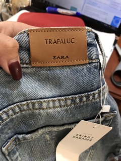 Quần short jeans nữ mềm zara