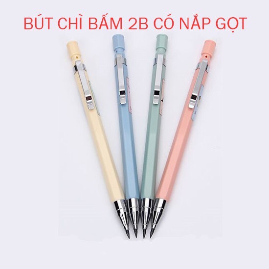 Combo Bút chì kim 2.0 kèm 1 hộp ruột - Chì kim bấm ngòi to AMP35601/35671