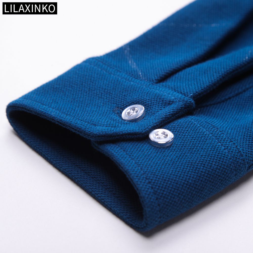 Áo Thun Polo Cotton Tay Dài Kẻ Sọc 3 Màu Thời Trang Thu Đông Cho Nam