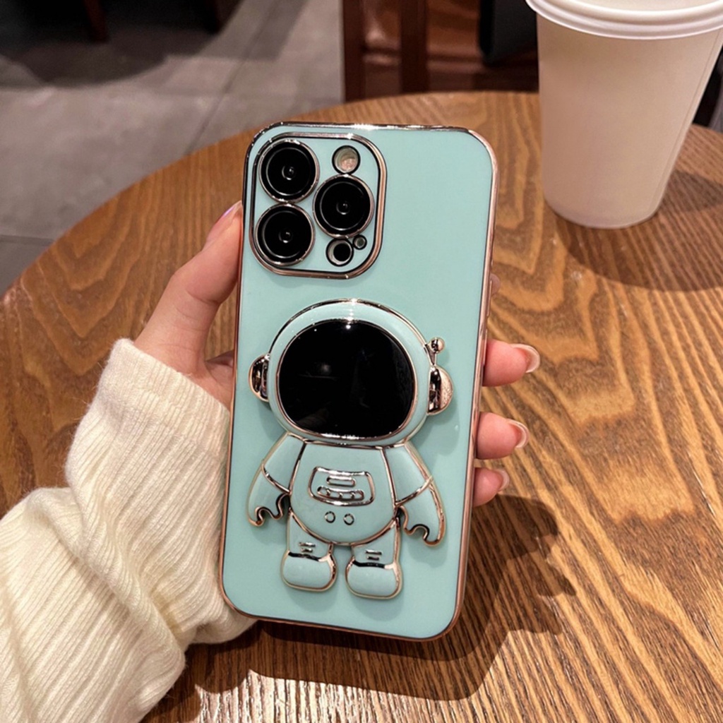Ốp lưng điện thoại iphone, Ốp điện thoại Phi Hành Gia 3D cho iPhone 6 - 13 proMax - Bluetech