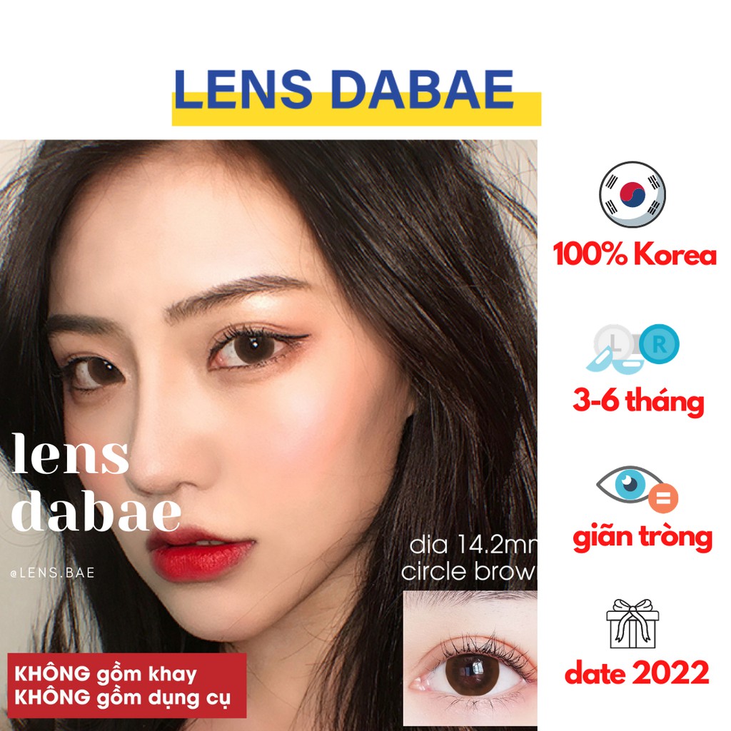 Xả hàng kính áp tròng lens Vassen Circle Brown