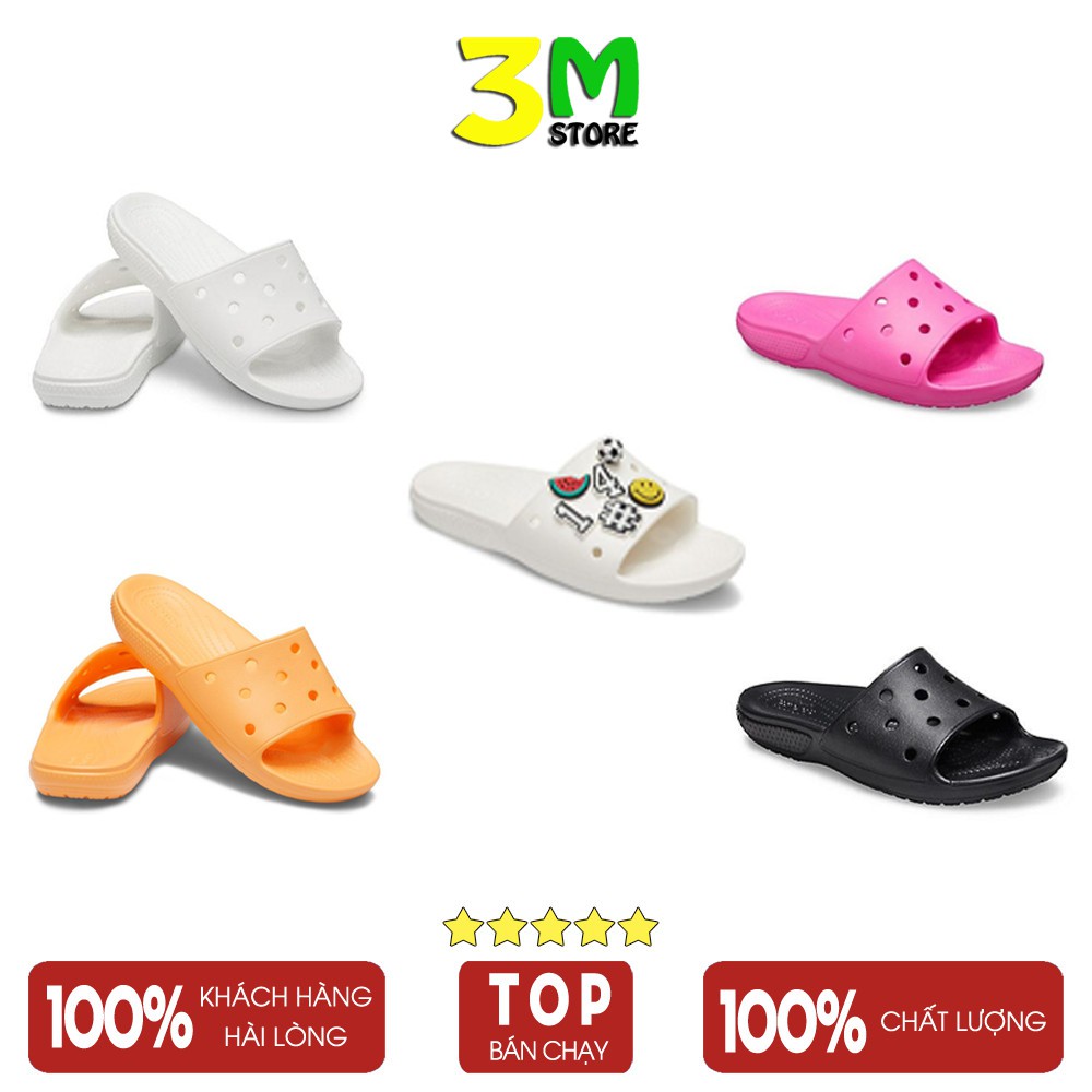 Dép Quai Ngang, Dép Lê Cross Slide Classic Unisex Êm, Bền, Đẹp Nhiều Màu