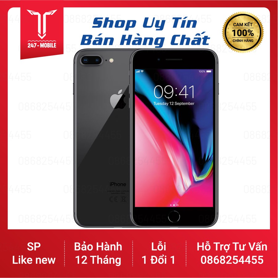 Điện Thoại iPhone 8 Plus 256Gb Quốc tế Mới 99% Bảo Hành 12 Tháng