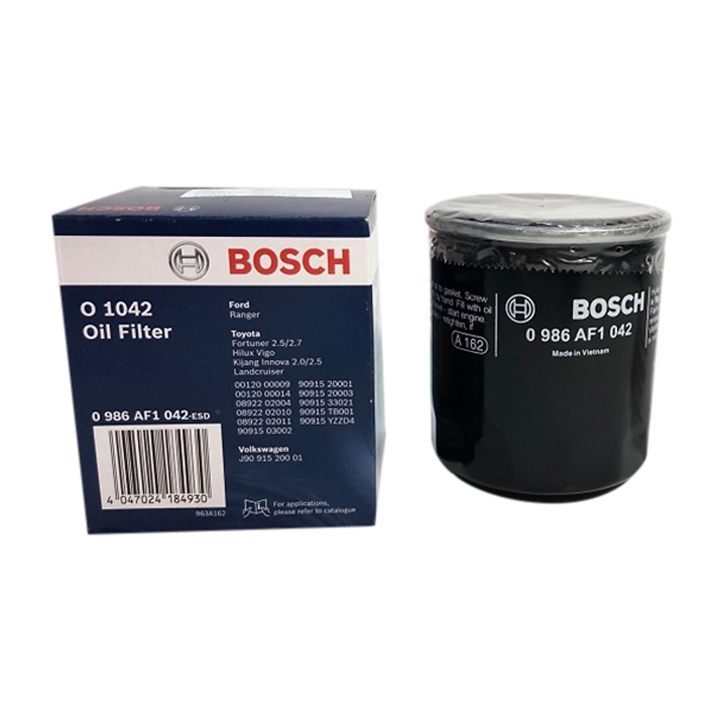 Lọc Nhớt - Lọc Gió Máy Lạnh BOSCH cho dòng xe Toyota Innova, Fortuner, Vios ..