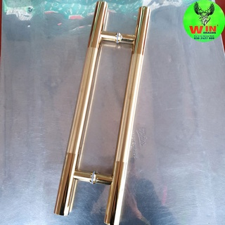 Tay nắm cửa kính,thủy lực tay nắm inox 304 mạ vàng