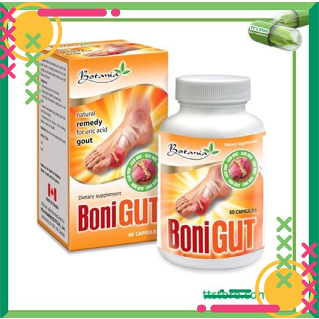BoniGut Hộp 60 Viên - Giảm nguy cơ, triệu chứng bệnh gout