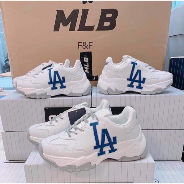 Giày thể thao MLB boston, ny đen, giày sneaker NY chữ vàng nam nữ full box bill giá rẻ