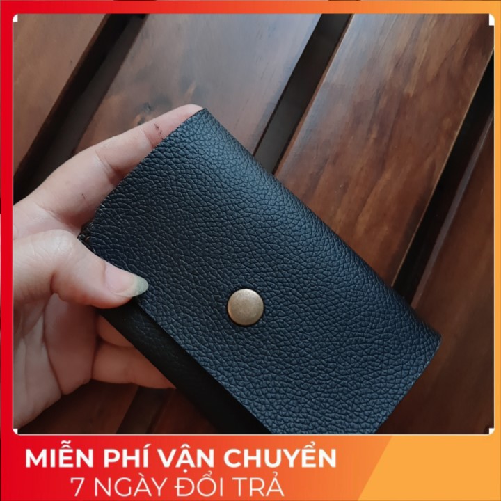 Ví unisex PU cao cấp, bóp ví unisex mini đựng thẻ ATM, giấy tờ, namecard da pu handmade Dragon Bird Wallet