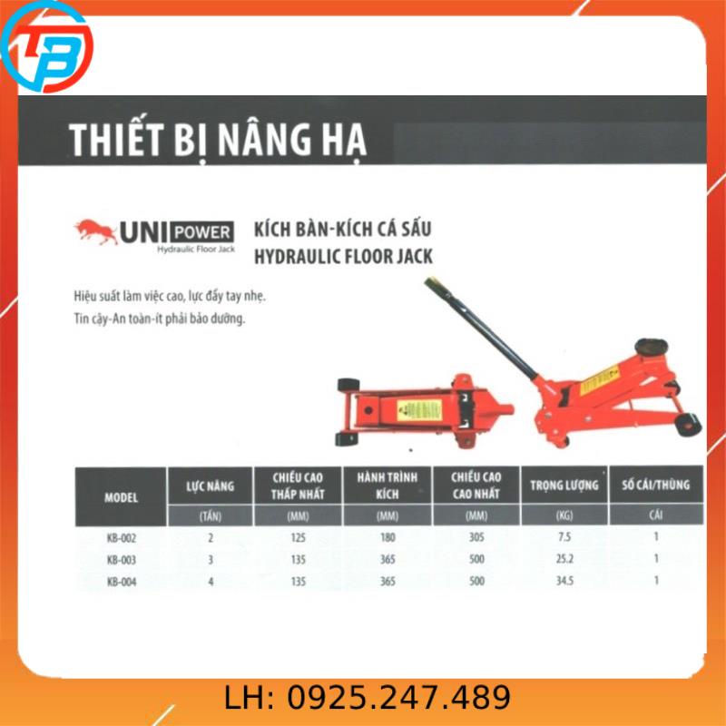 Kích Thủy Lực Cá Sấu 3 Tấn ( Kích Ô Tô - Con Đội Ô Tô ) cáp thép Thái Bình Vina