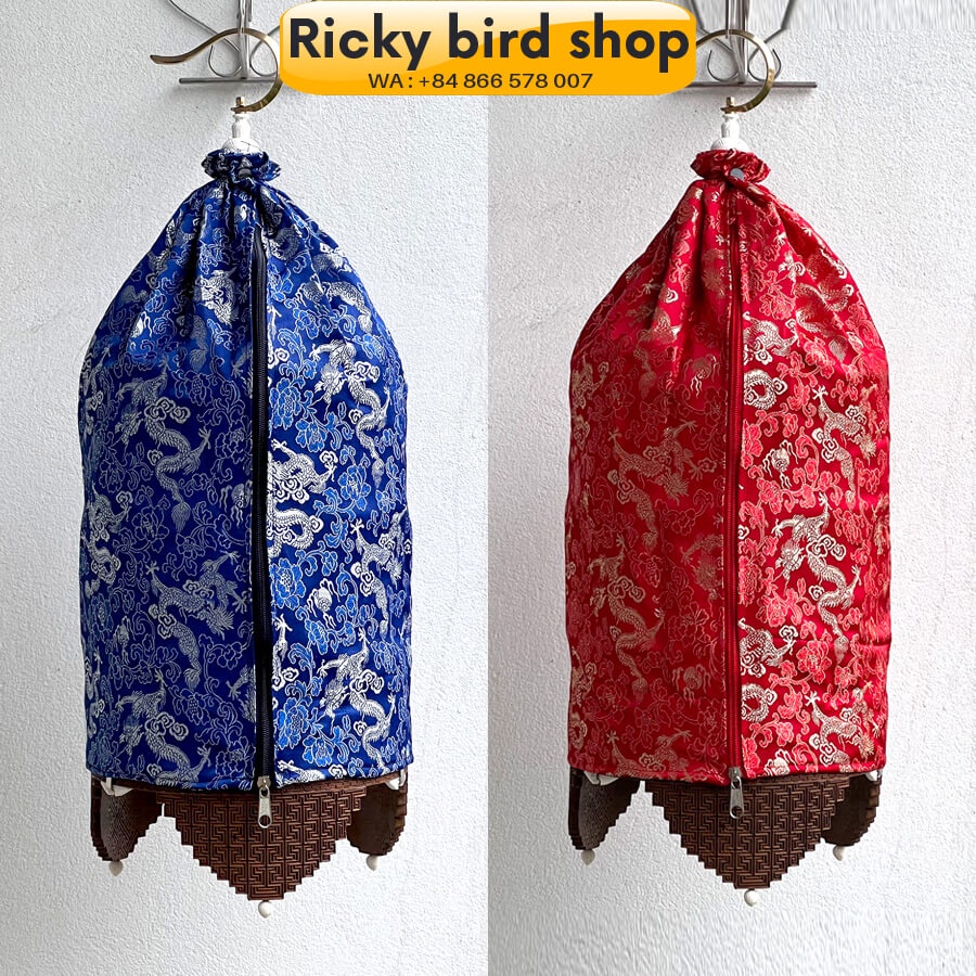 Áo lồng khuyên đẹp vải gấm dày, hoa văn đẹp