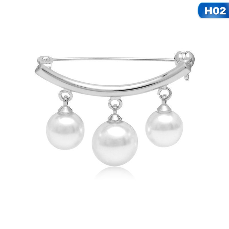 Ghim cài áo đính ngọc trai giả thanh lịch dành cho nữ