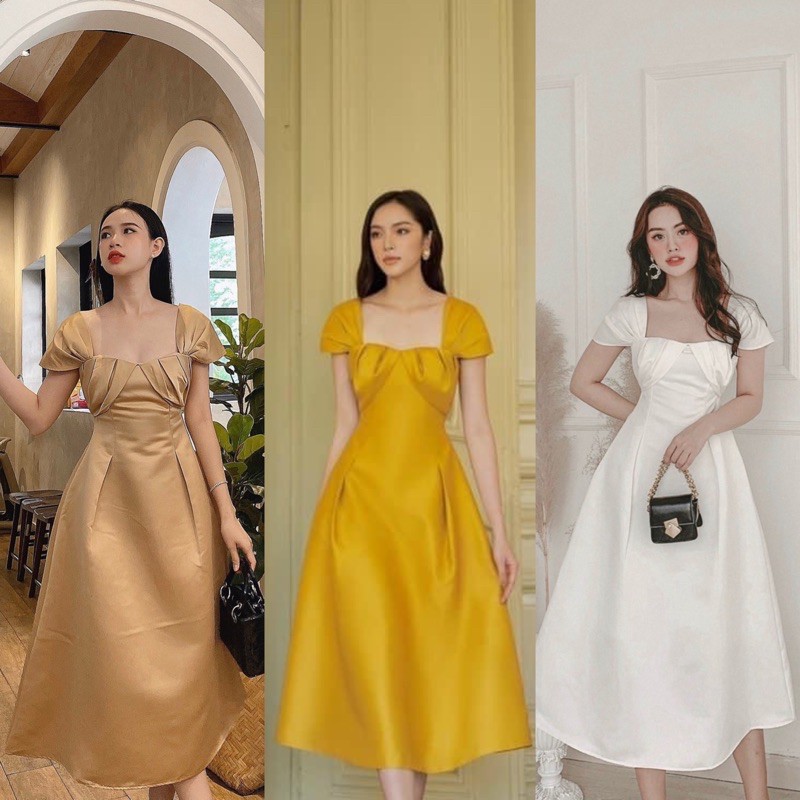 VÁY NUDE XOÈ BO NGỰC (Ảnh chụp thật)