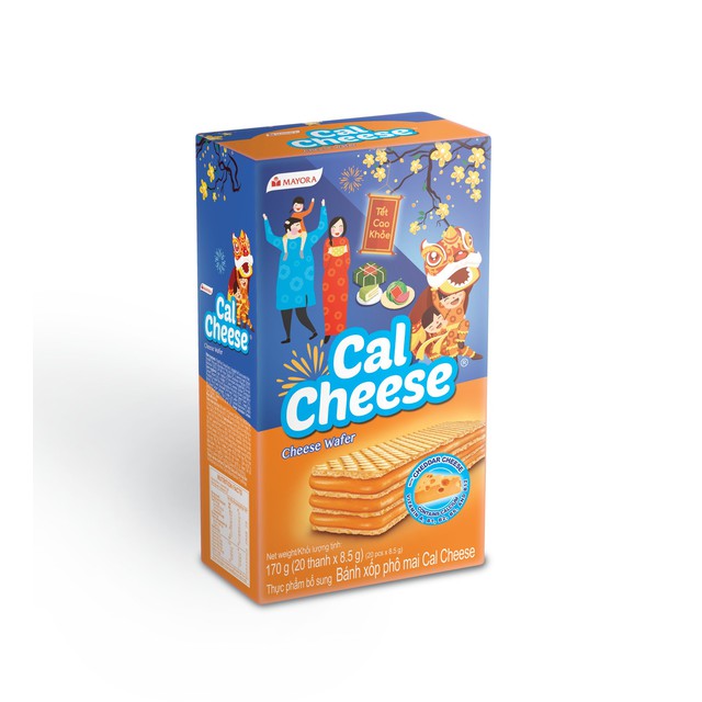 Bánh xốp phô mai Cal Cheese hộp 20 cái x 8.5g