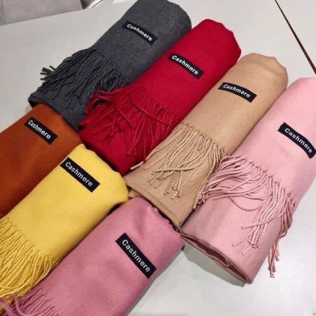 khăn choàng cashmere đủ màu cực xinh