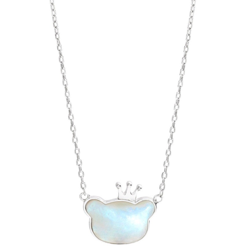 Vòng cổ hàn quốc trắng hoạt hình gấu nữ vòng cổ thời trang tính khí vòng cổ nữ