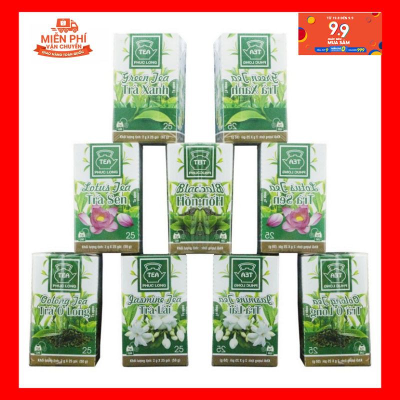 [Mã GROXUAN1 giảm 8% đơn 150K] FREESHIP/TRÀ TÚI LỌC PHÚC LONG CÁC LOẠI/UỐNG LÀ MÊ (date 2023)