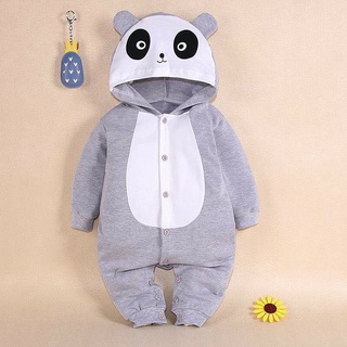 Bộ bodysuit có mũ hình gấu xám cho bé trai, bé gái