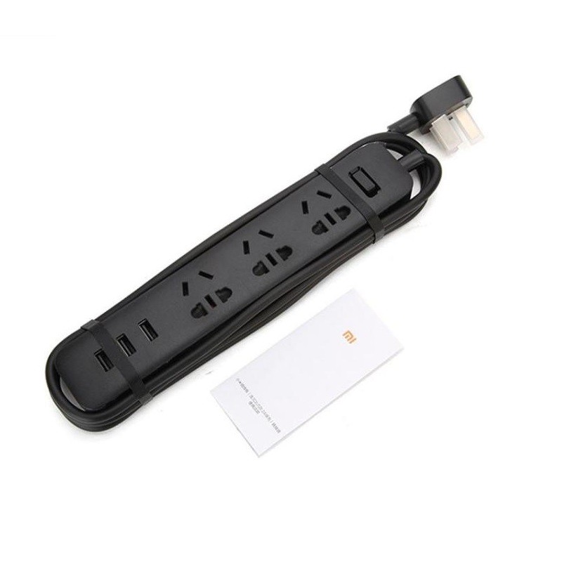 Ổ cắm điện 3 cổng 3 USB Xiaomi Mi Power Strip (Đen / Trắng)