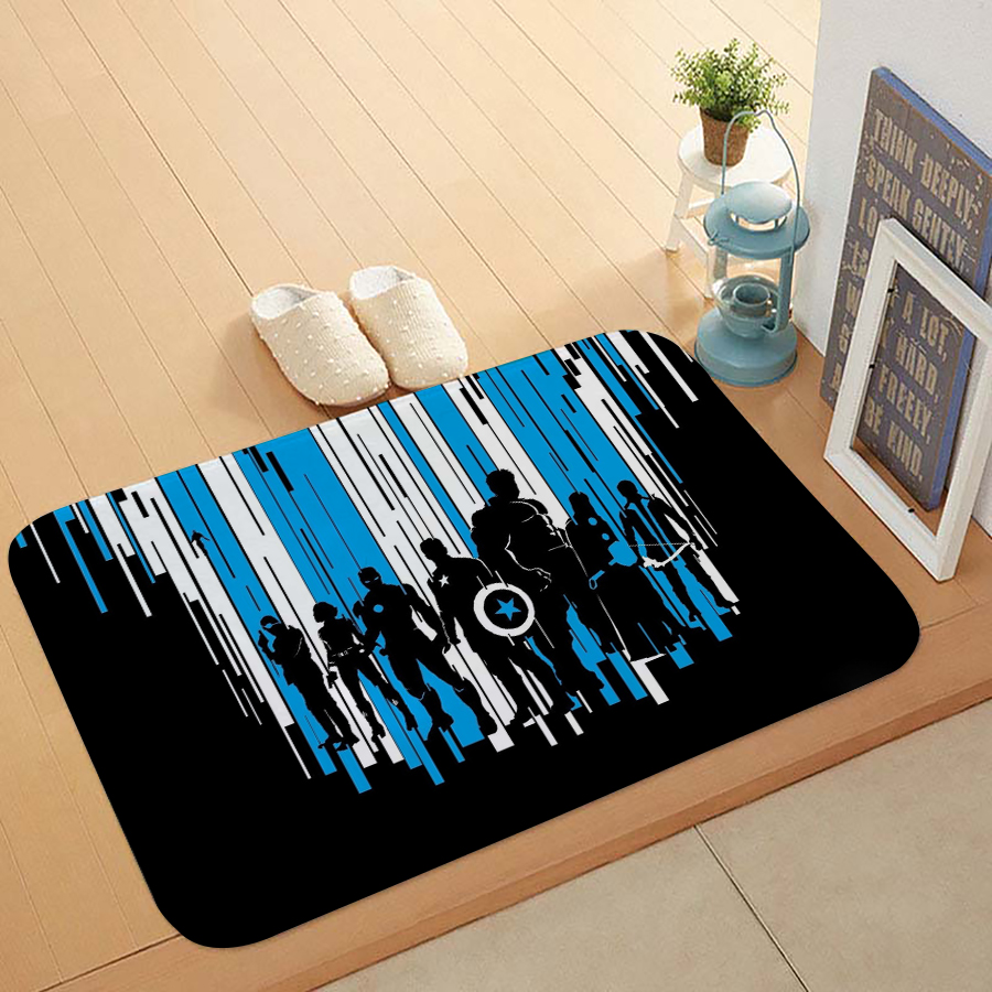 MARVEL thảm lót sàn Chống Trượt In Hình Logo Averngers 40x60cm / 50x80cm