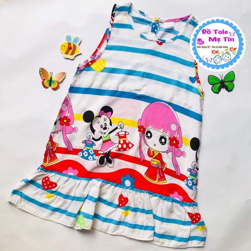 Đầm tôn bé gái size 8(18-20kg)