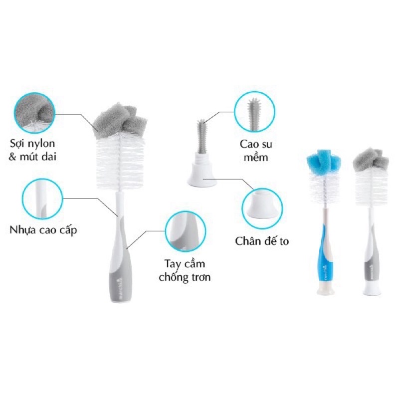 CỌ SÚC/RỬA BÌNH SỮA MUNCHKIN HÀNG CHÍNH HÃNG MỸ