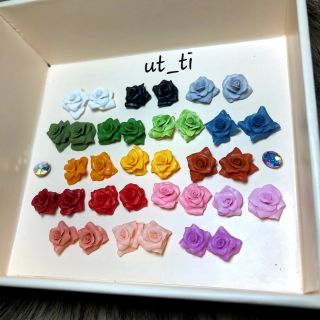 hồng 3d- hoa bột mỹ nail