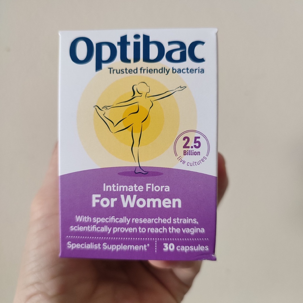 Men vi sinh Optibac tím Optibac Probiotics For Women, Hàng chuẩn UK Anh Quốc (30v và 90v