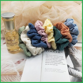 Scrunchies hoa cúc dây buộc tóc phụ kiện thời trang basic