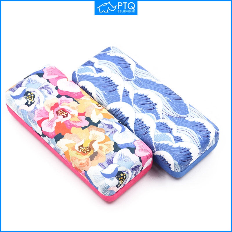Hộp Đựng Mắt Kính Bằng Sợi Microfiber Chất Lượng Cao Họa Tiết Hoa Thời Trang Unisex
