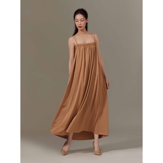 Đầm maxi lụa tùng xoè Mauve Triangle Maxi Dress