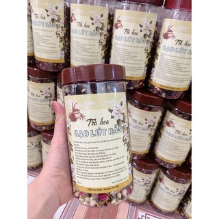 Trà Gạo Lứt đen và đỏ huyết rồng, đậu đen xanh lòng, táo đỏ, tăng cường sức khỏe, ngừa ung thư, giảm mỡ thừa / Hộp 600gr