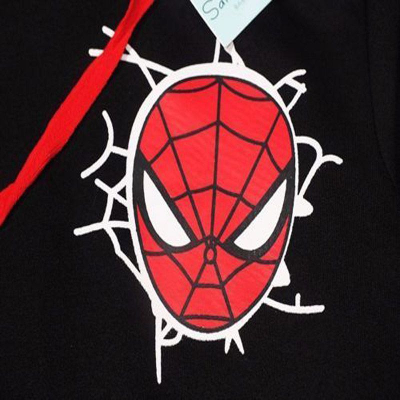 Set áo hoodie và quần jogger phong cách Spiderman cho bé trai