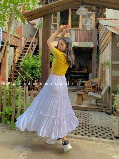 Chân váy voan 2 lớp 2 tầng | BigBuy360 - bigbuy360.vn