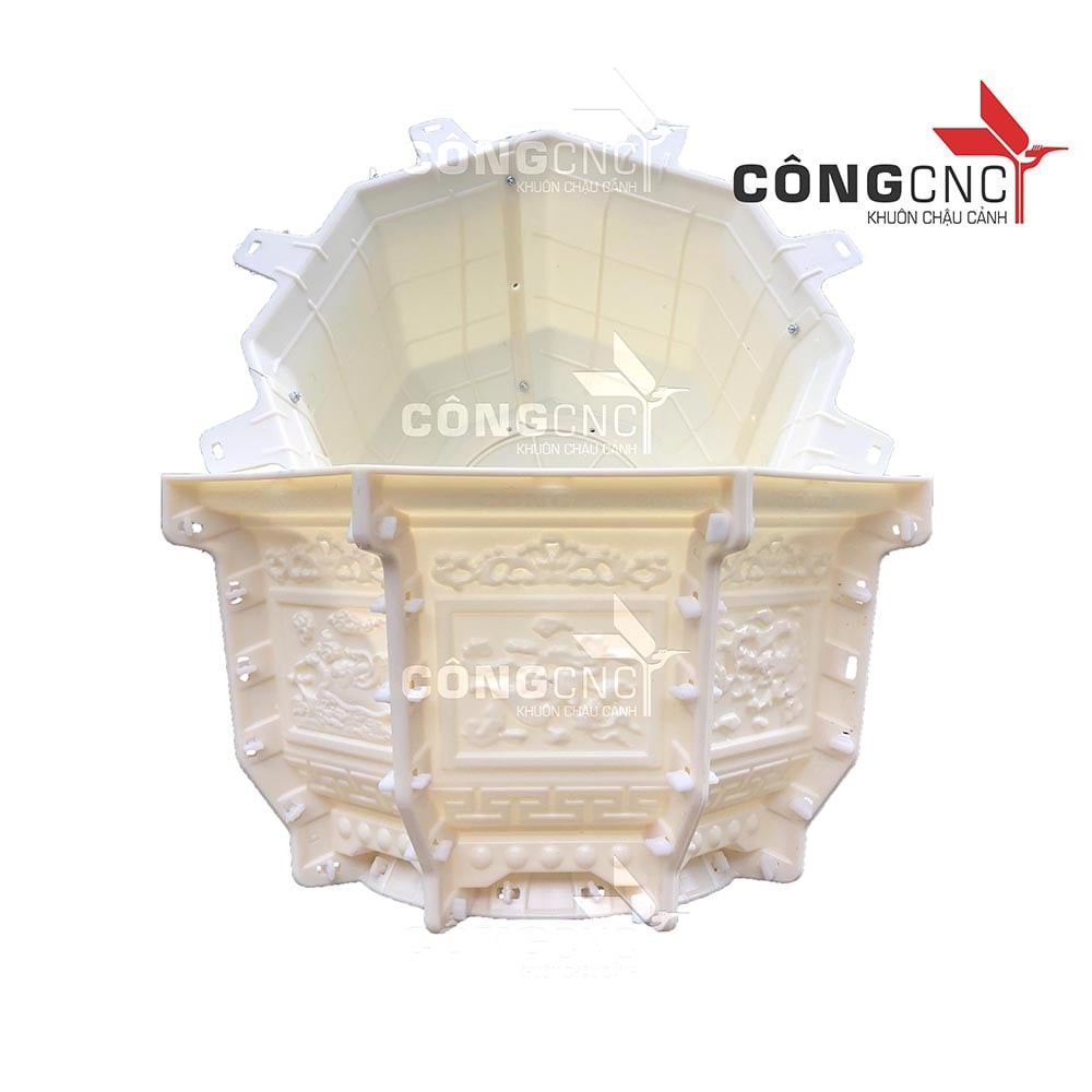 Khuôn đúc Chậu cảnh Đẹp Bát Giác 59 Không Chân Đôn