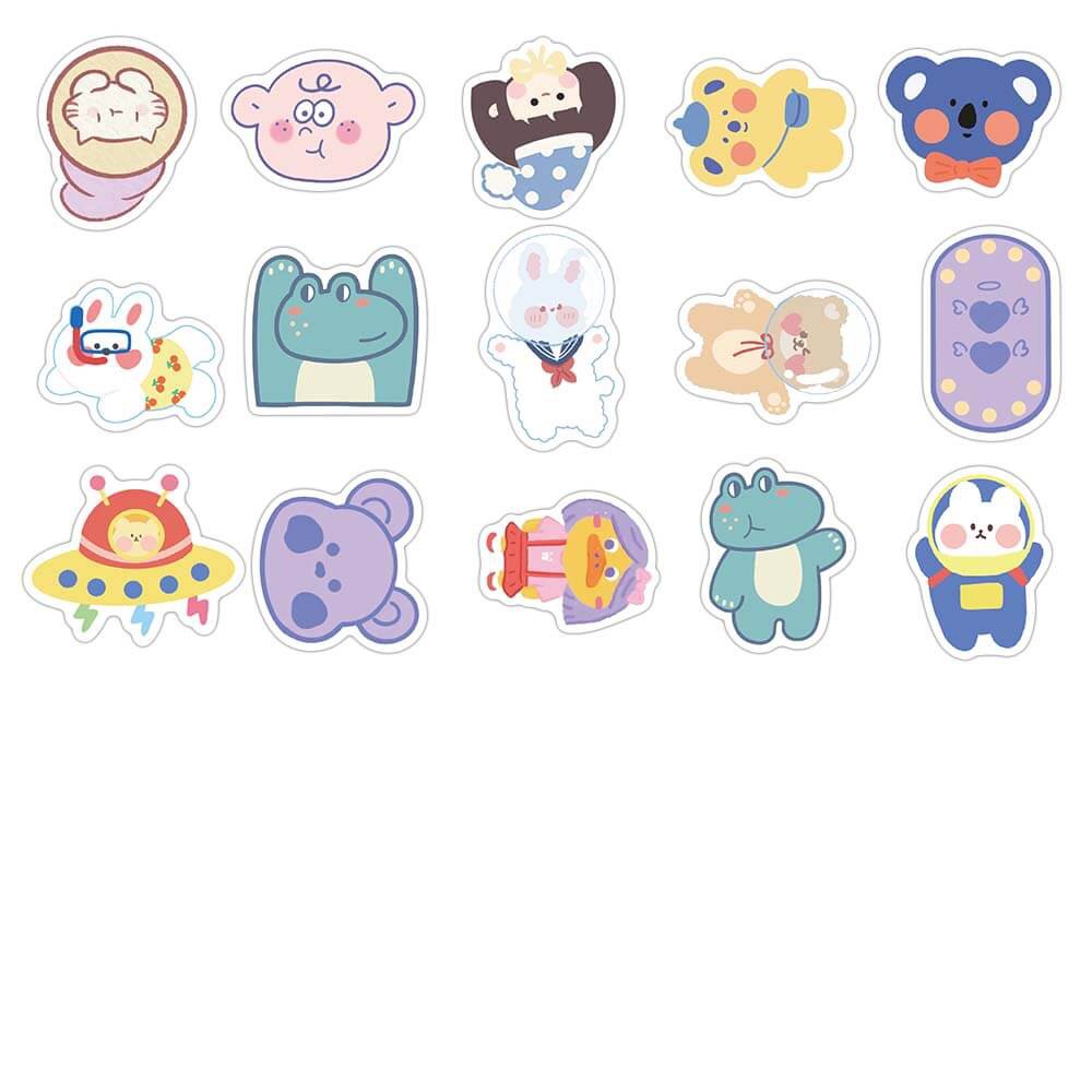 Set 90 Nhãn Dán Trang Trí Chống Thấm Nước