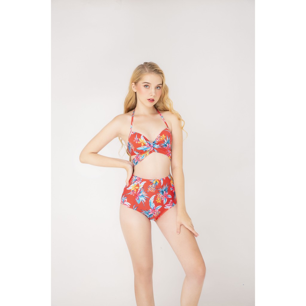BIKINI PASSPORT - Đồ bơi Lưng cao, áo cột eo - Cam BS163_OR | BigBuy360 - bigbuy360.vn