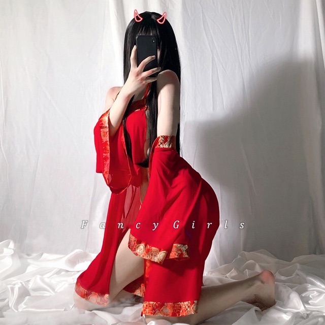 Full set yếm cosplay quyến rũ kèm lọt khe - Hàng sẵn T130 🚀GIAO HOẢ TỐC HCM🚀