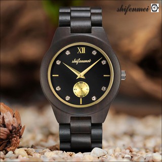 Đồng hồ đeo tay nam từ gỗ nét đẹp cổ điển mang hơi thở hiện đại, điểm nhấn cho trang phục bảo hành 2 năm Shifenmei S5518