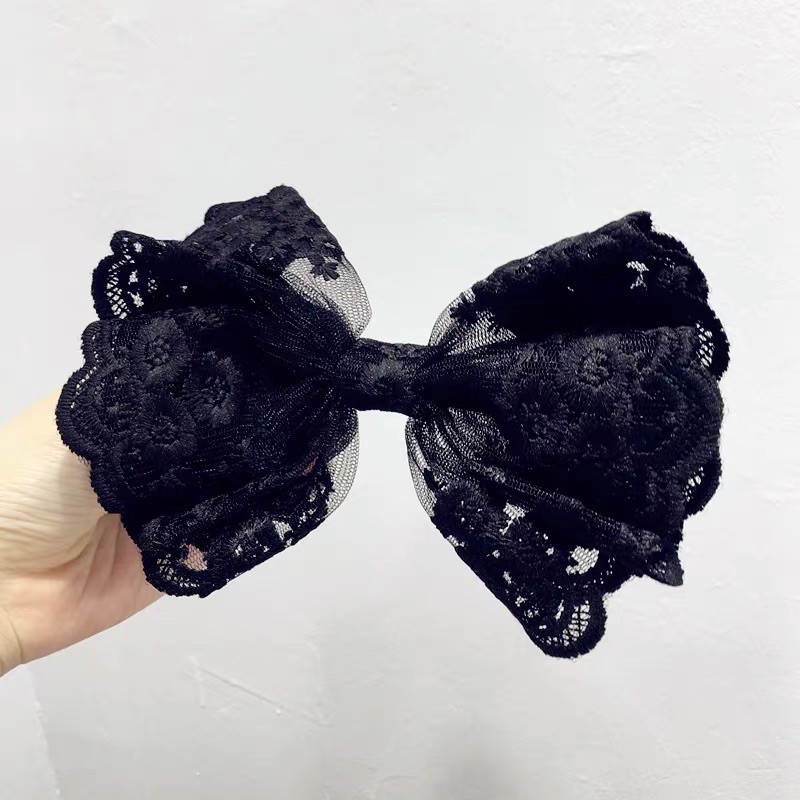 Kẹp tóc nơ phong cách hàn quốc xinh xắn