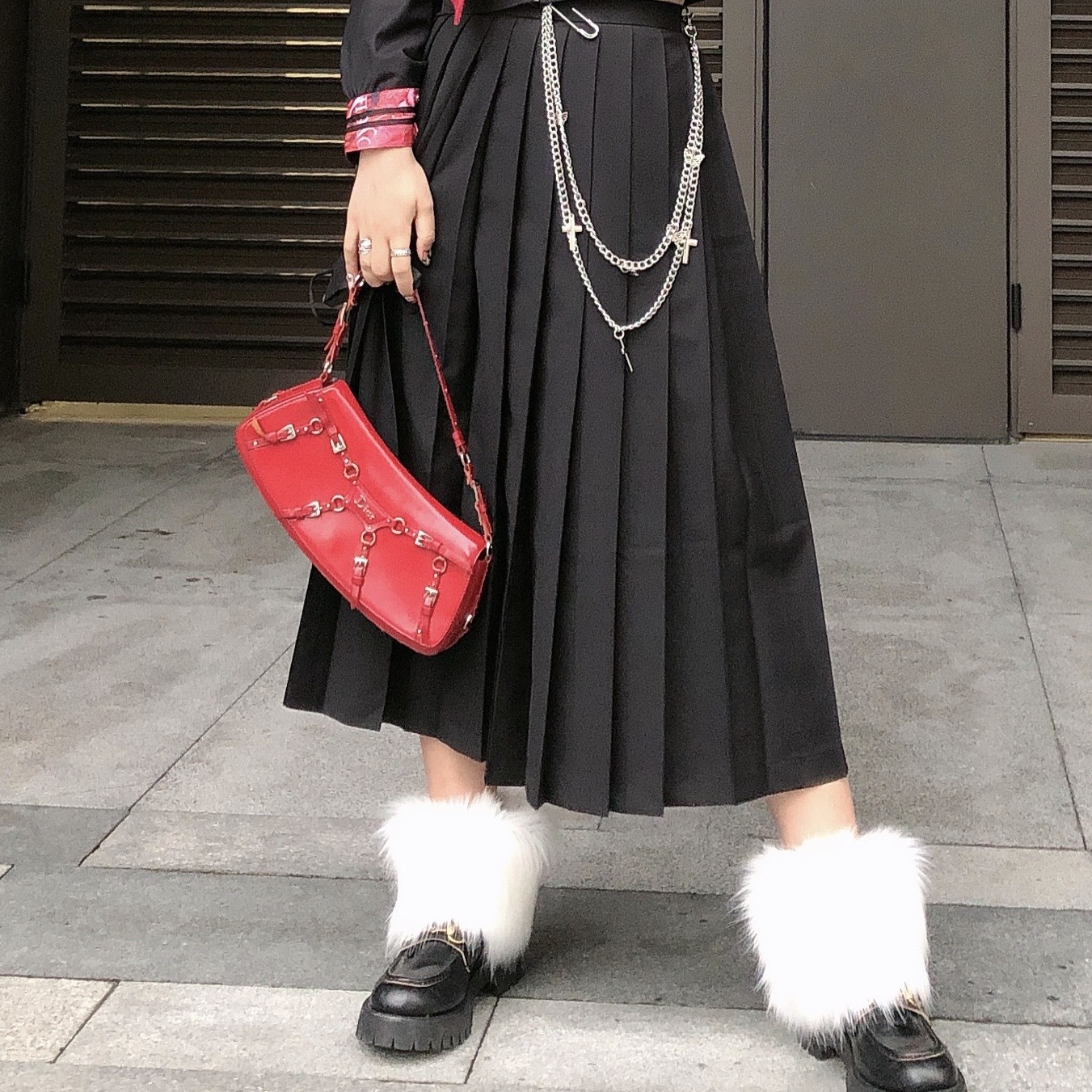 Chuỗi dây xích gắn lưng quần thiết kế hai lớp trang trí hình bươm bướm cá tính phong cách Hip hop | BigBuy360 - bigbuy360.vn