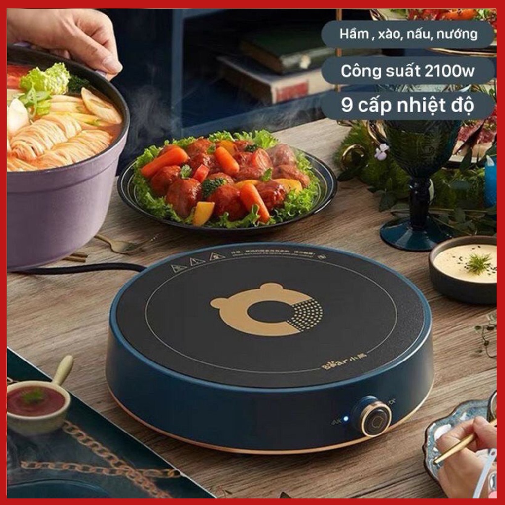 Bếp từ đơn BEAR DCL- A21B1, công suất 2100W, chịu nhiệt độ cao, ngắt tự động, sử dụng siêu an toàn - Bảo hành 12 tháng